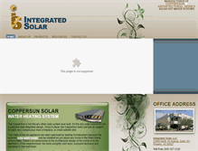 Tablet Screenshot of integratedsolar.com